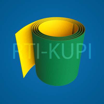 Ремень полиамидный, 5 мм, зеленый/желтый